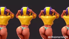Play Big Ass Animation: Bea, the Sexy Brawler Gets Naughty on the Dance Floor