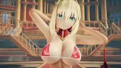 Jouer Nero de Fate Grand Order dans une rencontre de chocolat chaude et obscène