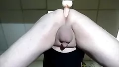 Play Curvy Crossdresser's Late Night Dildo Play
